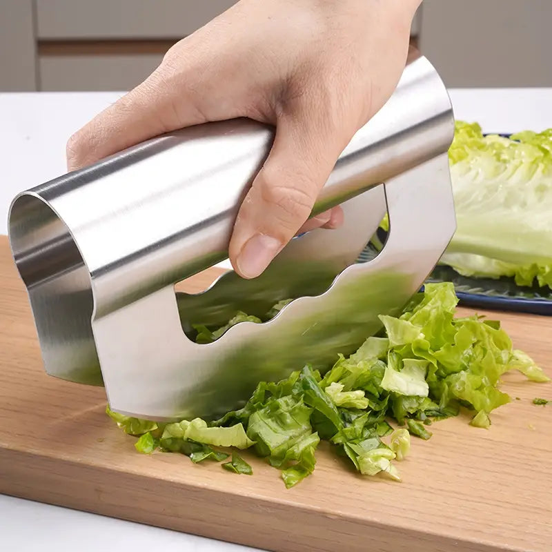 Stainless Steel Vegetable Chopper with Blade Protector – Multi-Function Dicer