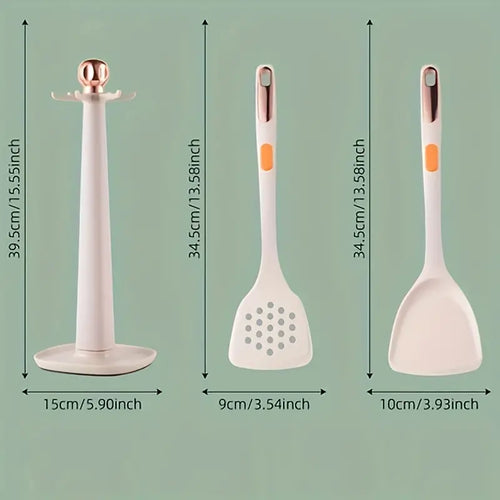 7-Piece Non-Slip Silicone Kitchen Utensil Set – Heat Resistant Cooking Tools