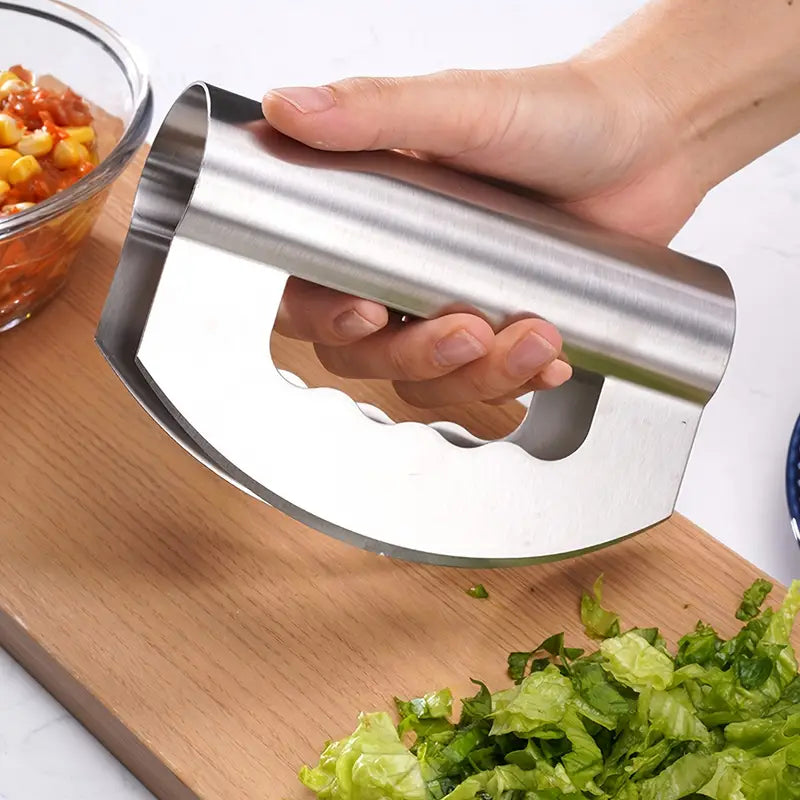 Stainless Steel Vegetable Chopper with Blade Protector – Multi-Function Dicer
