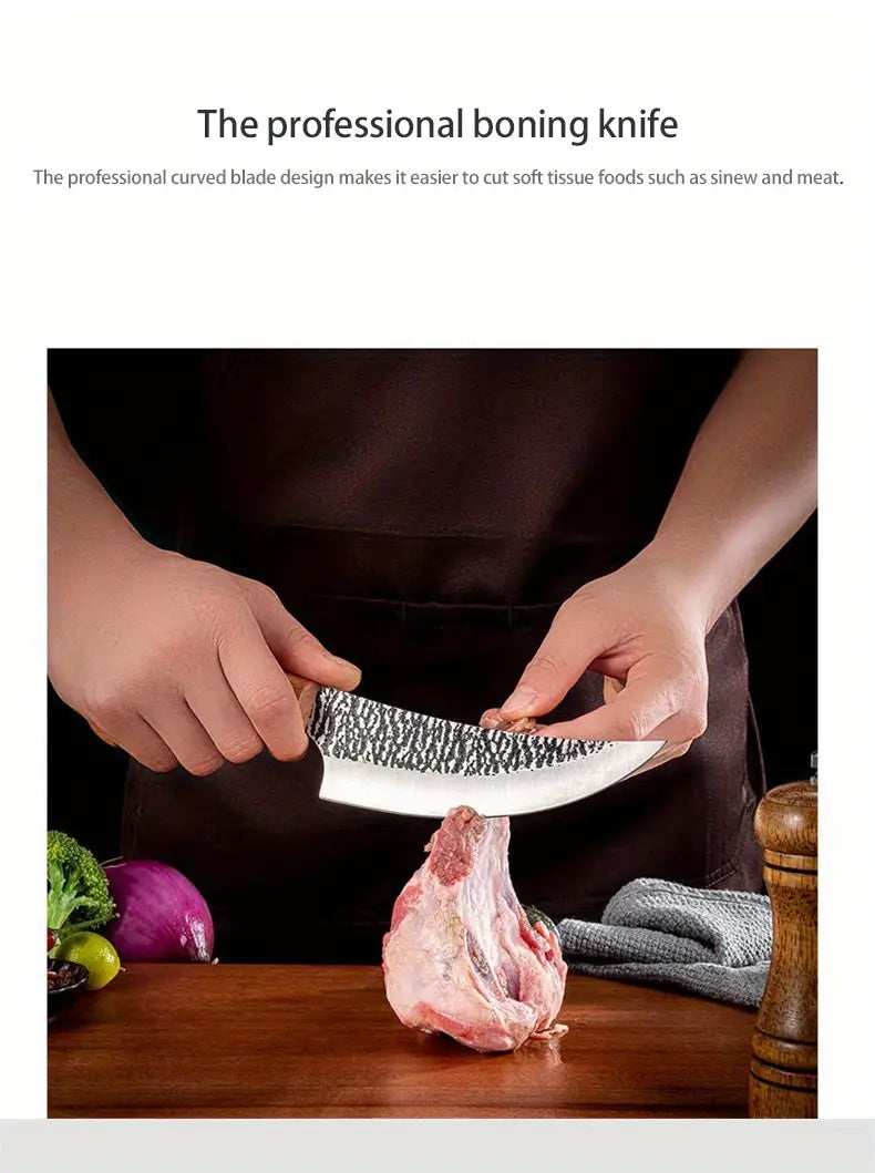 6-Inch Stainless Steel Kitchen Knife – Multi-Purpose Knife for Meat, Fruit & Veg