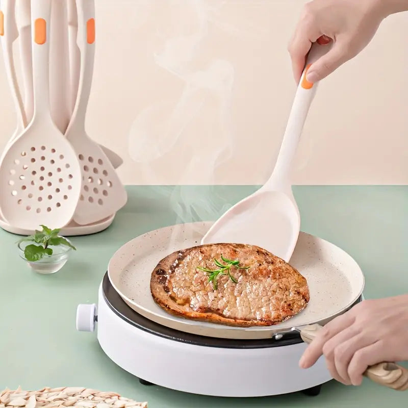 7-Piece Non-Slip Silicone Kitchen Utensil Set – Heat Resistant Cooking Tools