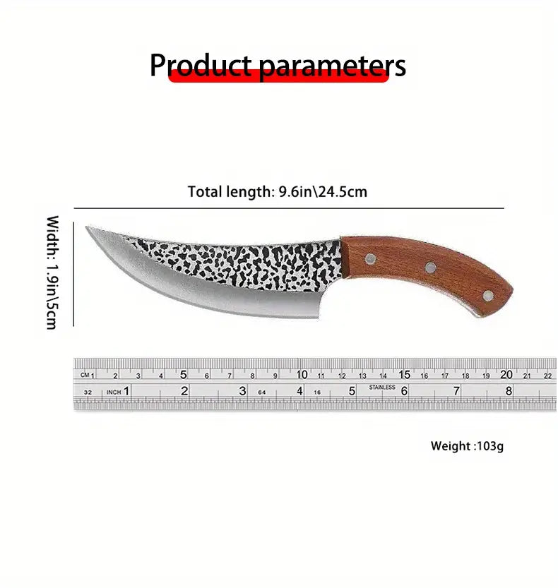 6-Inch Stainless Steel Kitchen Knife – Multi-Purpose Knife for Meat, Fruit & Veg