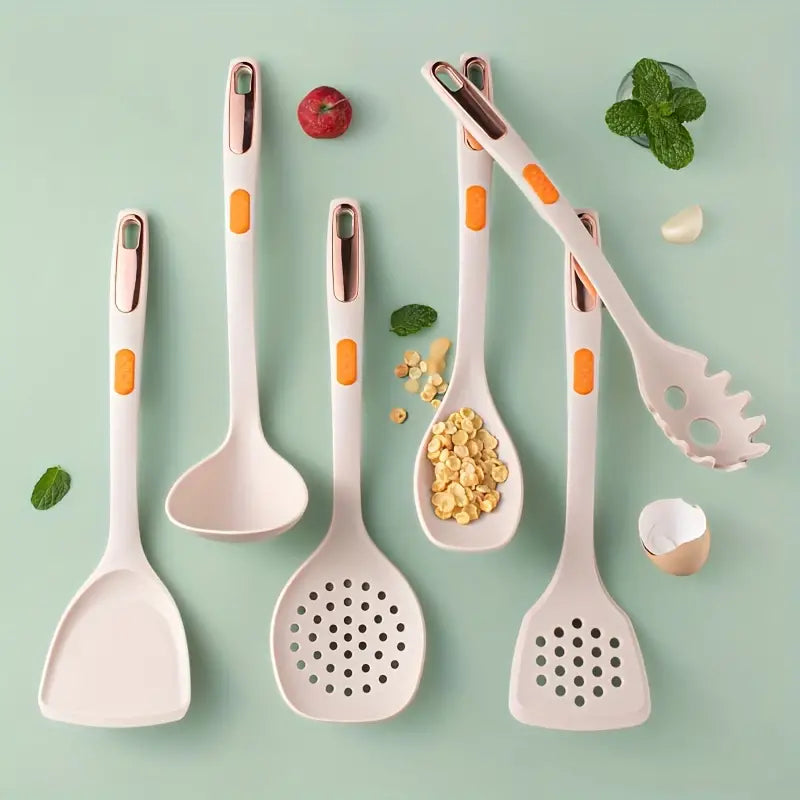 7-Piece Non-Slip Silicone Kitchen Utensil Set – Heat Resistant Cooking Tools