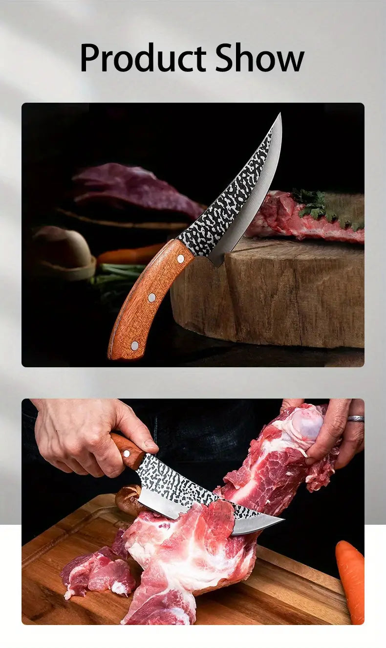 6-Inch Stainless Steel Kitchen Knife – Multi-Purpose Knife for Meat, Fruit & Veg