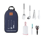 Outdoor Picnic Storage Bag with BBQ Cooking Set – Portable Camping & Grilling Kit